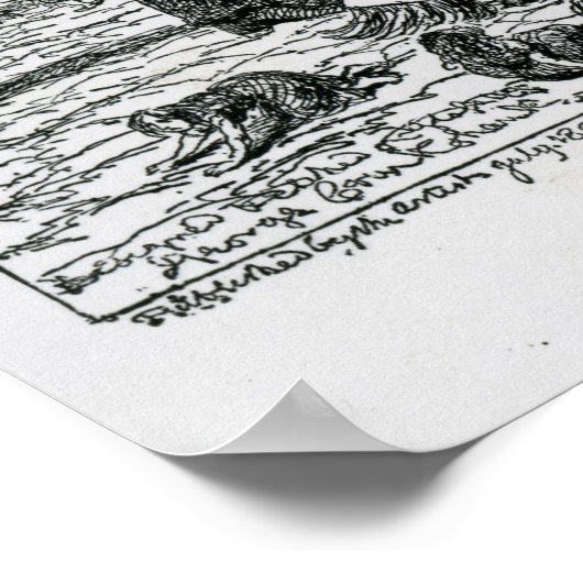 Onze kinderen van Gutter, 1869 Poster (Hoek)