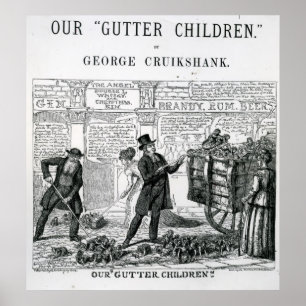 Onze kinderen van Gutter, 1869 Poster
