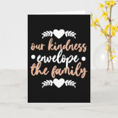 Onze Kindness Envelope de Familie Kaart (Gele Bloem)