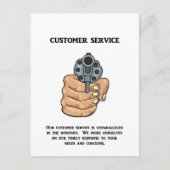 onze-klant-dienst-is-ongeëvenaard briefkaart (Voorkant)