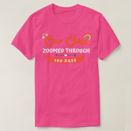 Onze klas heeft 0 dagen online getraind t-shirt (Design voorkant)
