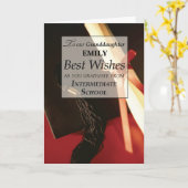 Onze kleindochter Afstuderen van de middelbare sch Kaart (Gele Bloem)