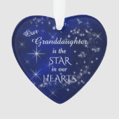 Onze kleindochter Star Ornament (voorkant)