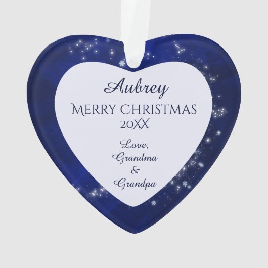 Onze kleindochter Star Ornament (achterkant)