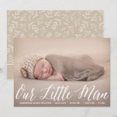 Onze kleine aankondiging van de Foto van het Manus (Voorkant / Achterkant)