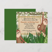 Onze kleine aap 1e verjaardag kaart (Voorkant / Achterkant)