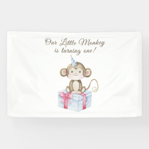 Onze Kleine Aap Eerste Verjaardag Spandoek