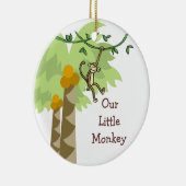 Onze kleine aap persoonlijke foto-Baby Keramisch Ornament (Rechts)