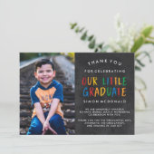 ONZE KLEINE AFSOLVIANT | SCHOOLBORD AFSLUITING BEDANKKAART (Staand voorkant)