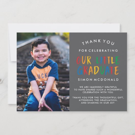 ONZE KLEINE AFSTUDEREN | AFSTUDEREN BEDANKKAART (Voorkant)