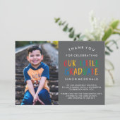 ONZE KLEINE AFSTUDEREN | AFSTUDEREN BEDANKKAART (Staand voorkant)