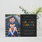 ONZE KLEINE AFSTUDEREN | AFSTUDEREN BEDANKKAART (Staand voorkant)