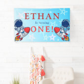 Onze kleine astronaut wordt er een! Space Banner F (Insitu)