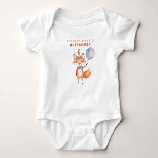 Onze kleine Baby Fox Romper (Voorkant)
