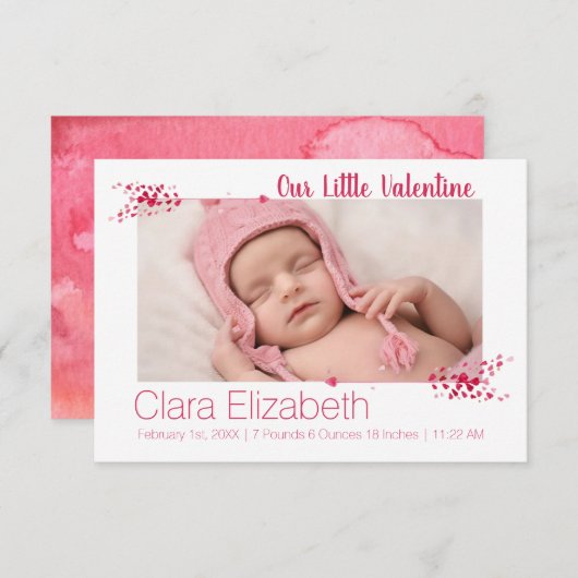Onze kleine Baby van de Valentijn Kaart (Voorkant / Achterkant)