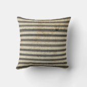 Onze kleine Baby van het Man Stats Rustic Nursery Kussen (Achterkant)