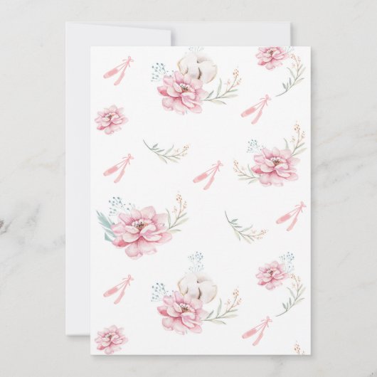 Onze kleine Ballerina Birthday-kaart Kaart (Achterkant)