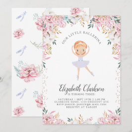 Onze kleine Ballerina Birthday-kaart Kaart