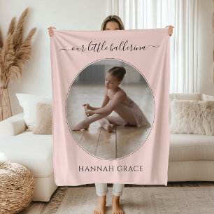 Onze Kleine Ballerina Licht Roze Fleece Deken
