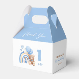 Onze kleine Beer regenboogballon verjaardag Bedankdoosjes