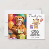 Onze kleine Beer Verjaardag Bedankt (Voorkant)