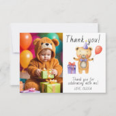 Onze kleine beer verjaardag bedankt (Voorkant)