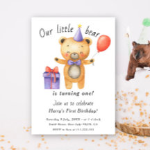 Onze Kleine Beer Wordt Eén Kinderverjaardag