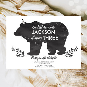 Onze kleine Beren welp Woodland Forest Boy Verjaar Kaart