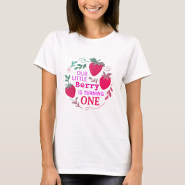 Onze kleine bes wordt één - 1e verjaardag t-shirt