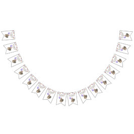 Onze kleine bever 1e verjaardag feest vlaggetjes