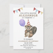 Onze kleine bever draait een verjaardagsfeestje kaart (Voorkant)