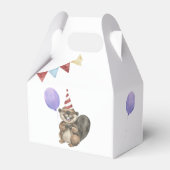 Onze kleine bever verjaardagsfeestje bedankdoosjes (Achterkant)