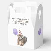 Onze kleine bever verjaardagsfeestje bedankdoosjes (Geopend)