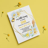 Onze Kleine Bij Draait Eén Bij 1e Verjaardag Kaart