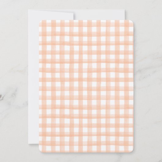 Onze kleine Birdie Waterverf Minimale Baby Verjaar Kaart (Achterkant)