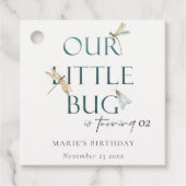 Onze kleine blauwe dragonvlieg elke dag bedankjes labels (Voorkant)