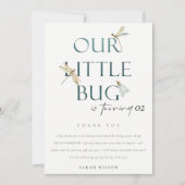 Onze kleine blauwe dragonvlieg elke dag bedankkaart (Voorkant)