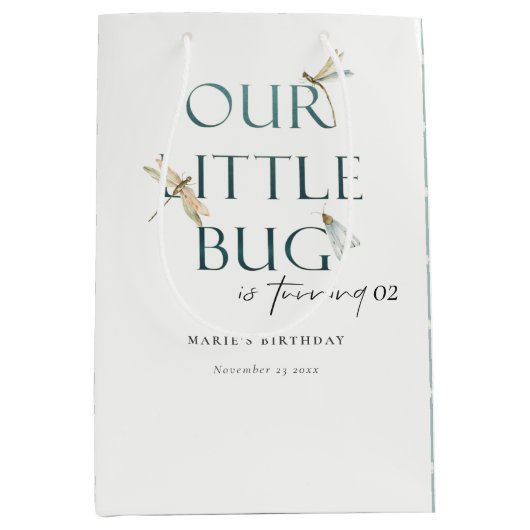 Onze kleine blauwe dragonvlieg elke dag medium cadeauzakje (Voorkant)