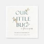 Onze kleine blauwe dragonvlieg elke dag servet (Voorkant)