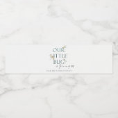 Onze kleine blauwe dragonvlieg elke dag waterfles etiket (Enkel label)