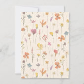 Onze kleine bloeiende bloementuin verjaardag kaart (Achterkant)