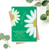 Onze kleine bloem draait één bloemenjade verjaarda kaart