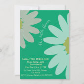 Onze kleine bloem draait één bloemenjade verjaarda kaart (Voorkant)