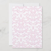 Onze kleine bloesem meisje Baby shower uitnodiging (Achterkant)