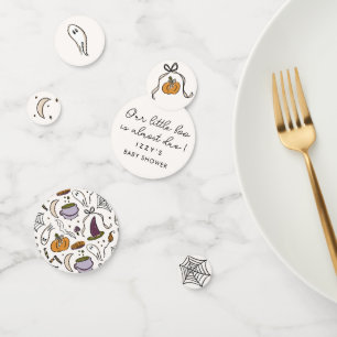 Onze kleine boe bijna te wijten Halloween Baby sho Confetti