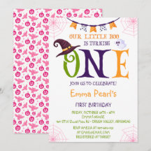 Onze kleine boe die een, Halloween 1e verjaardag d