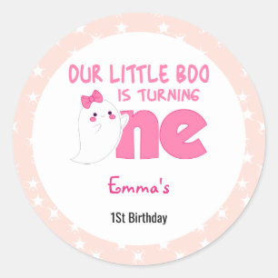 Onze kleine boe die er één draait, Halloween 1 St. Ronde Sticker