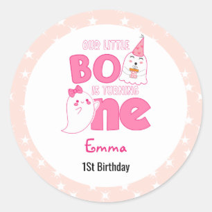 Onze kleine boe die er één draait, Halloween 1 St. Ronde Sticker