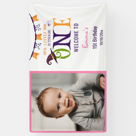 Onze kleine boe die er één draait, Halloween 1 St. Spandoek (Verticaal)