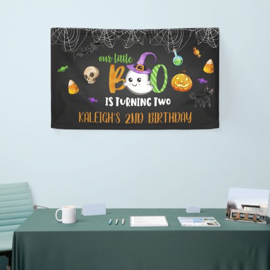 Onze kleine boe draait om de 2-jarige banner - Bl (Beurs)